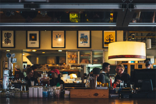 People in diner